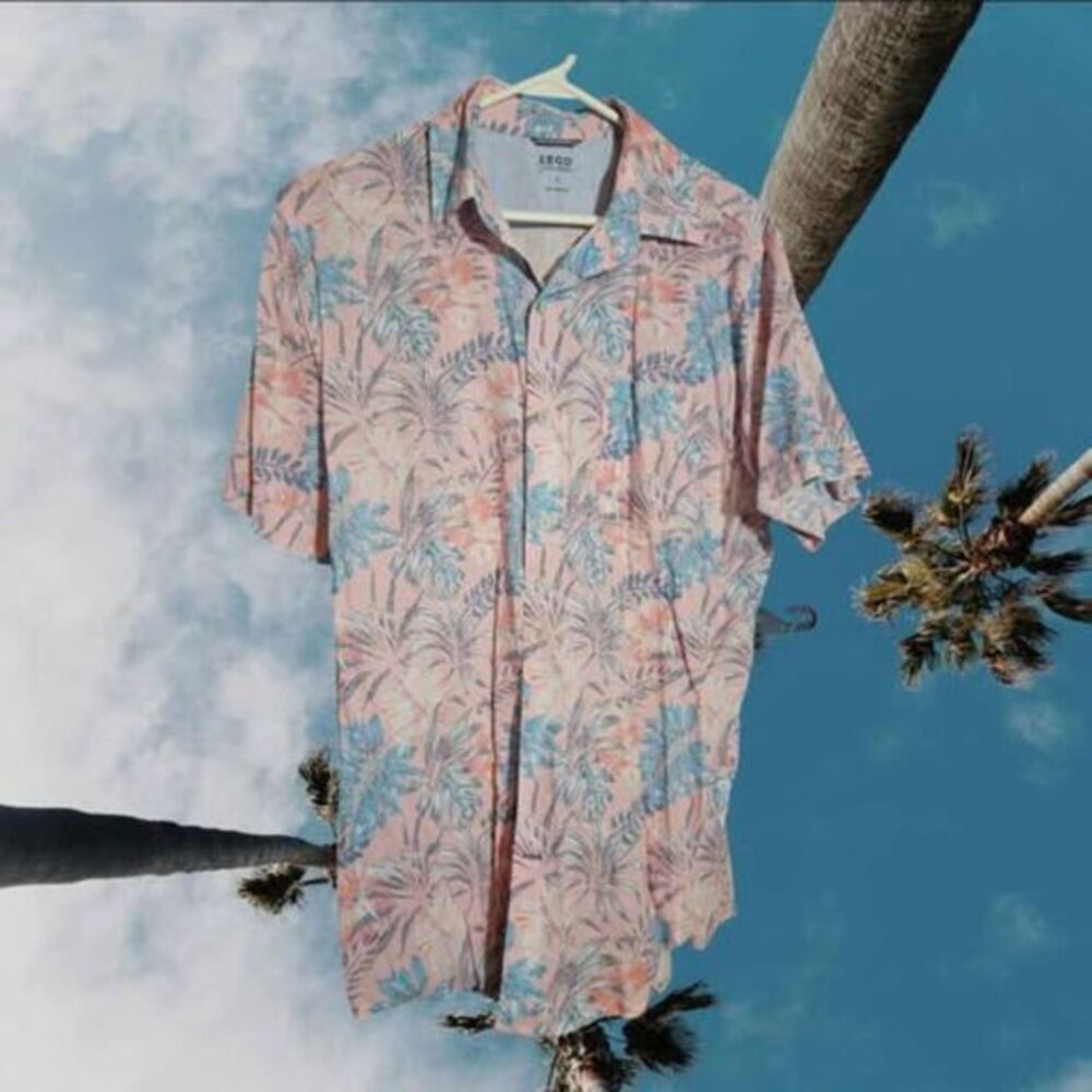 IZOD Saltwater Button Down Shirt‎ Size L (W16)